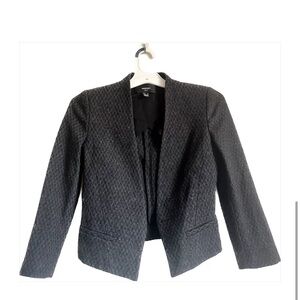 Mango Cropped Blazer | Dark Gray Heather | EUR XS US 2